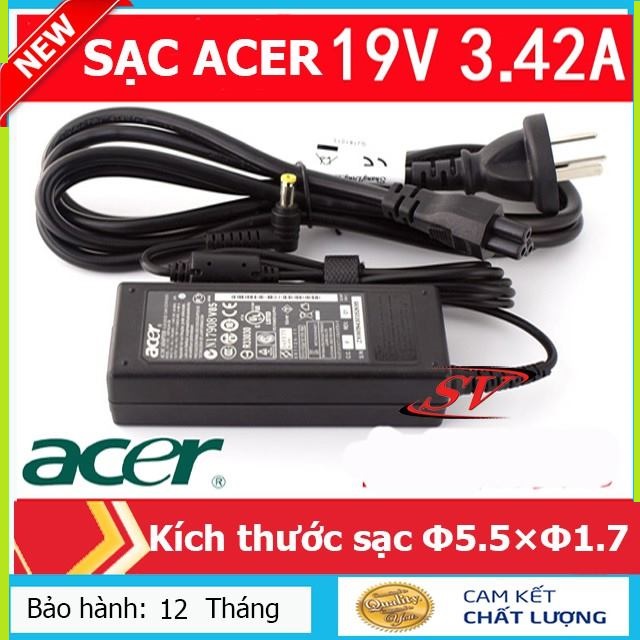 SẠC LAPTOP ACER 19V-3.42A (ADAPTER ACER 19V-3.42A) Chân To