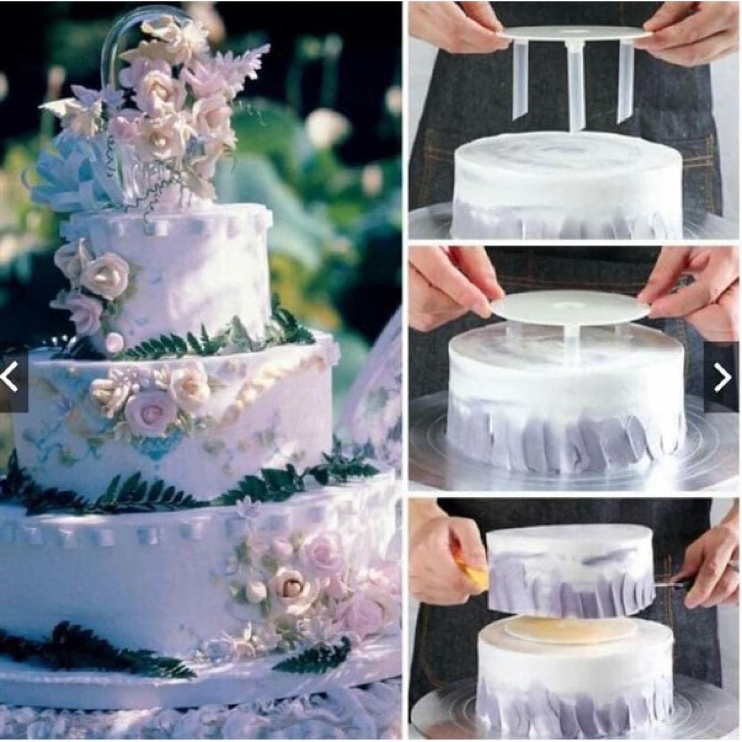Chồng tầng trang trí bánh kem
