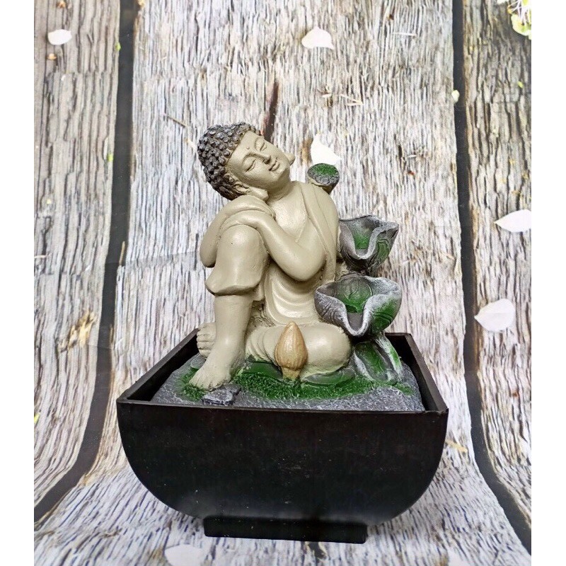 Thác nước phong thuỷ mini để bàn cao 18x15x15cm