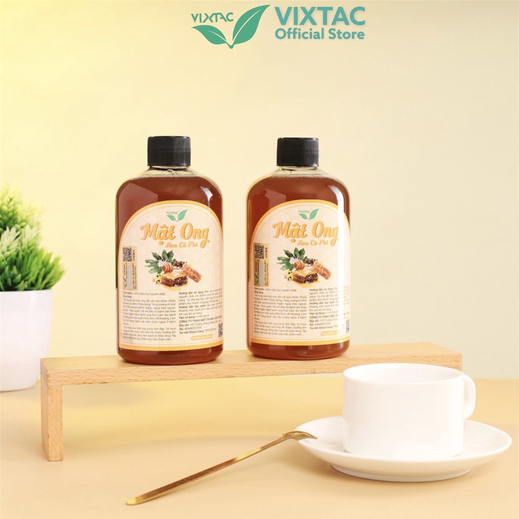 Mật ong nguyên chất hoa cà phê VIXTAC ORGANIC 500ml