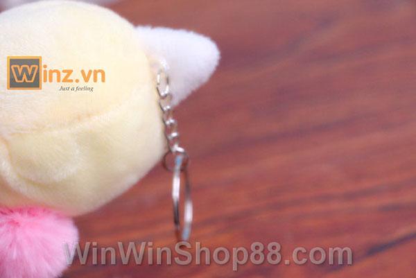 [HCM SHIP NHANH]Móc khóa vịt chu mỏ lalafan (Mẫu 2-Màu vàng)