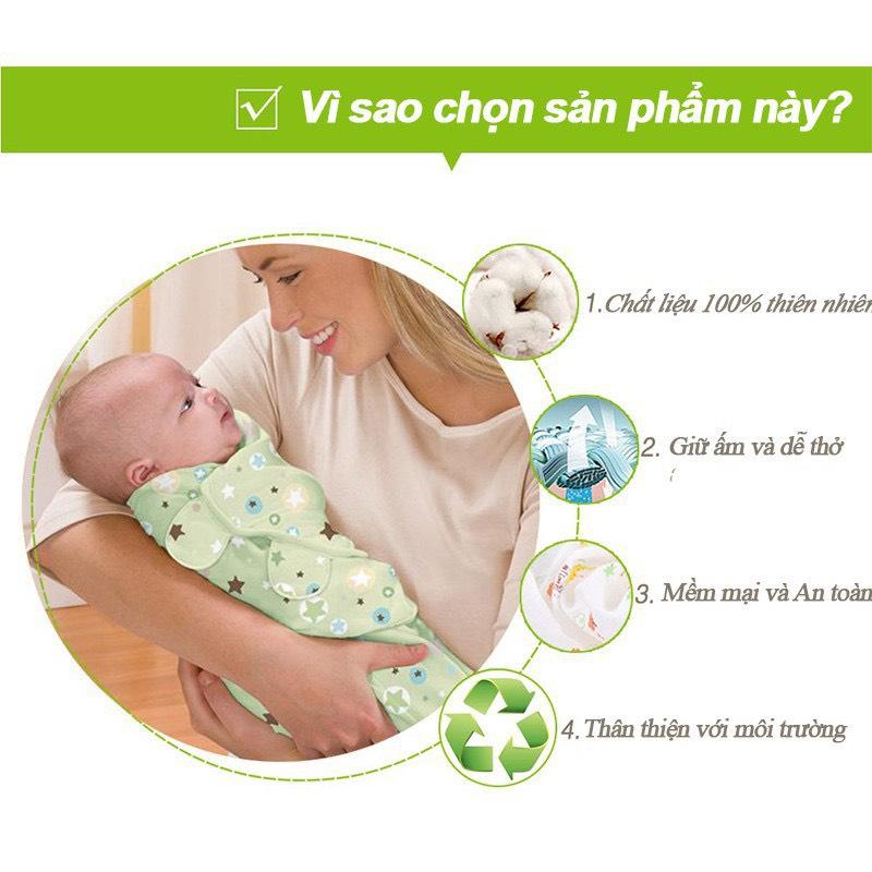 Ủ kén cotton sơ sinh Summer SwaddleMe (loại 1)