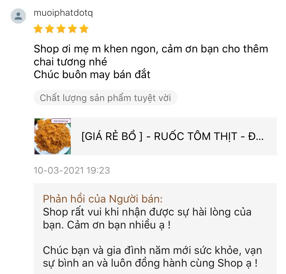 [GIÁ RẺ BỔ ] - 300g RUỐC TÔM THỊT - ĐẶC SẢN CÔ TÔ LỌ 310G