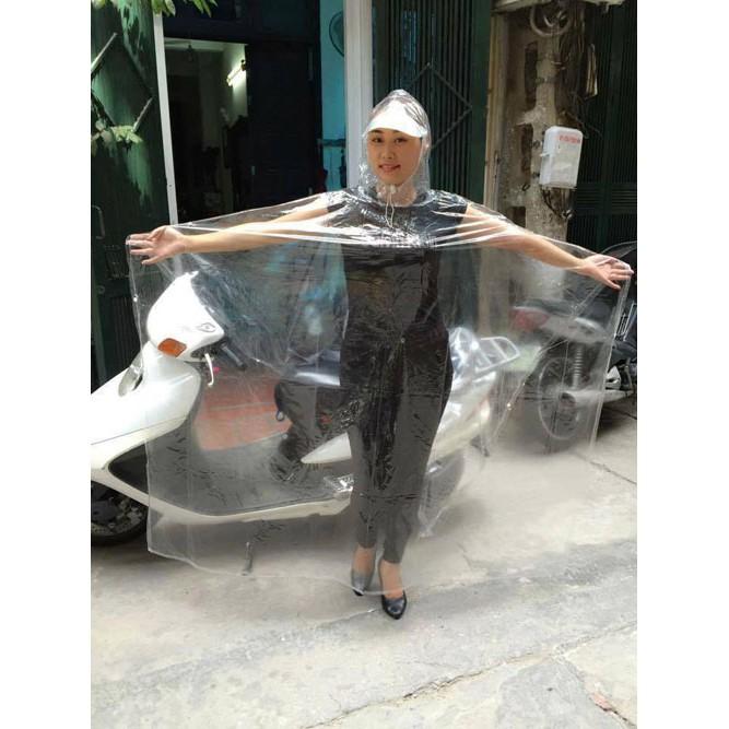 Áo mưa vi sinh trong suốt 1 đầu