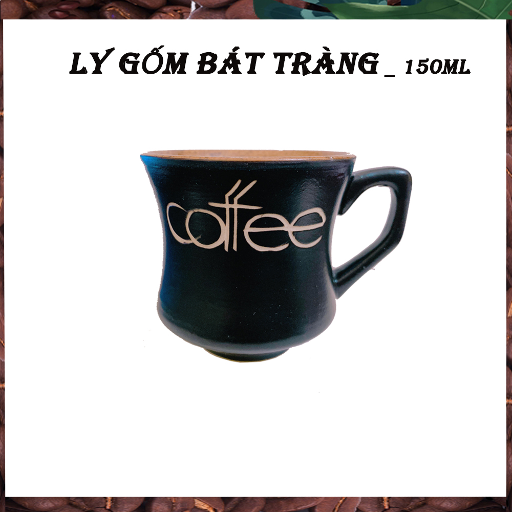 Bộ 02 Ly Gốm Gốm Bát Tràng Coffee (150ml/ly)