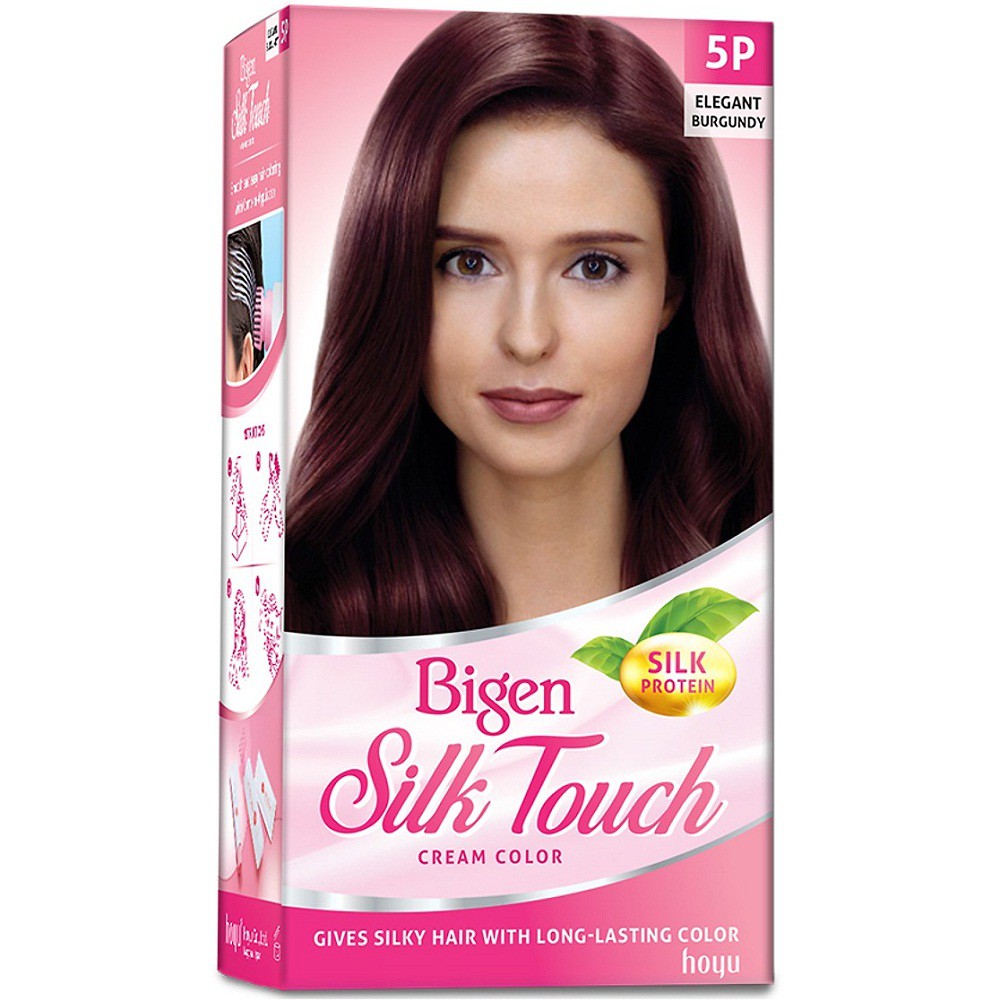 ( Số 5P )Kem Nhuộm Tóc Bigen Silk Touch #Elegant Burgundy