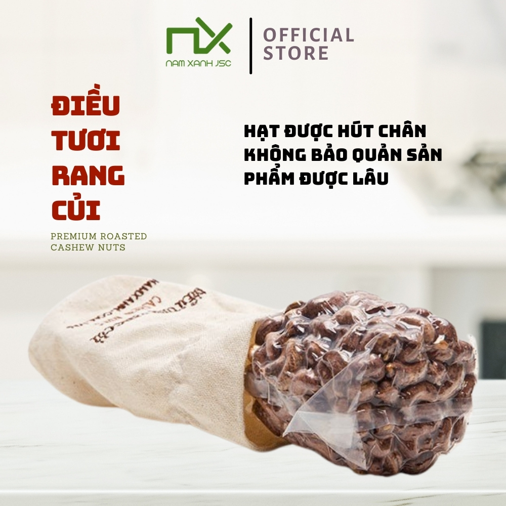 HẠT ĐIỀU RANG CỦI NAM XANH 350G (400G)