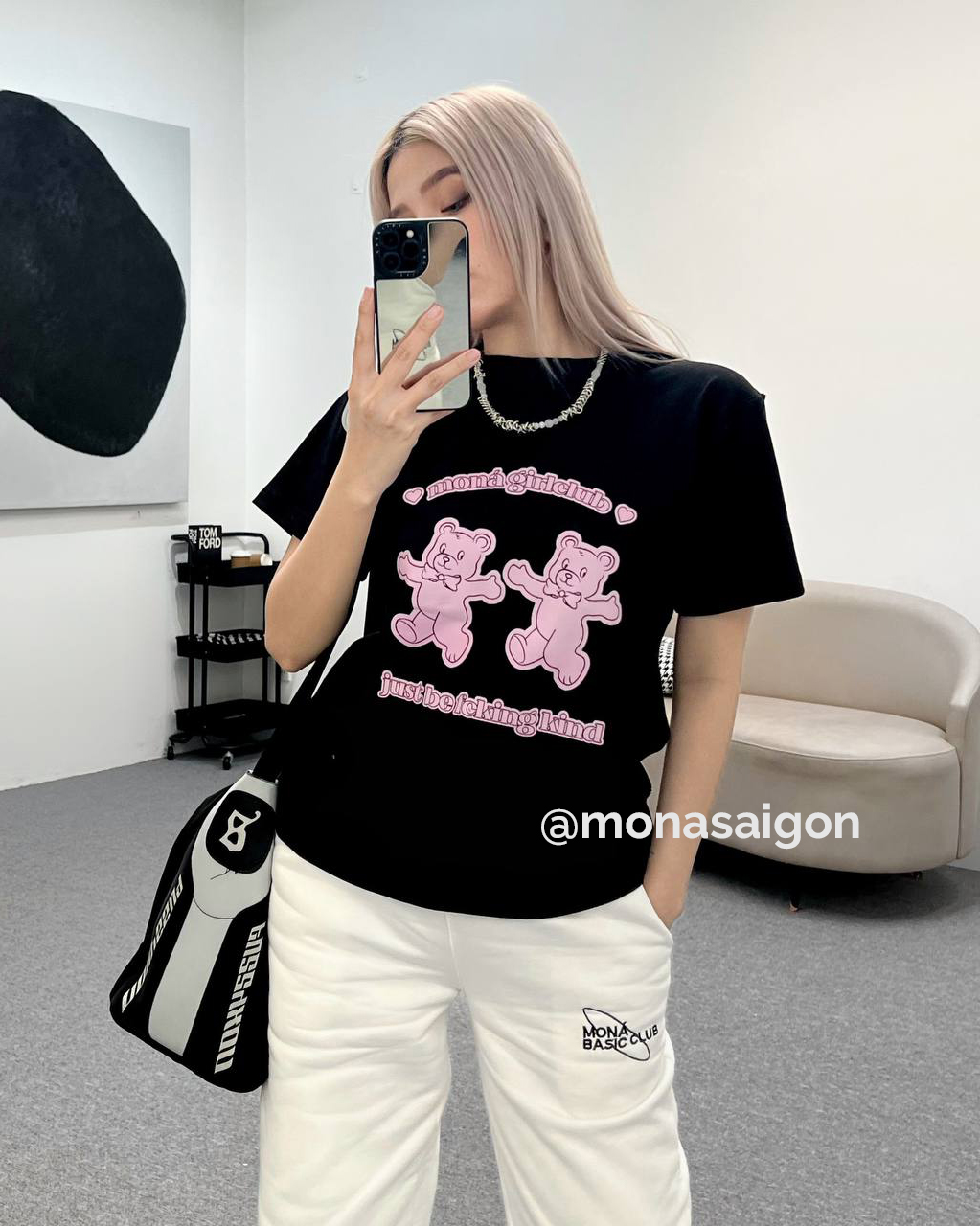 [VOUCHER 12%/149K] Áo thun baby tee MONÁ - GUMMY ĐEN