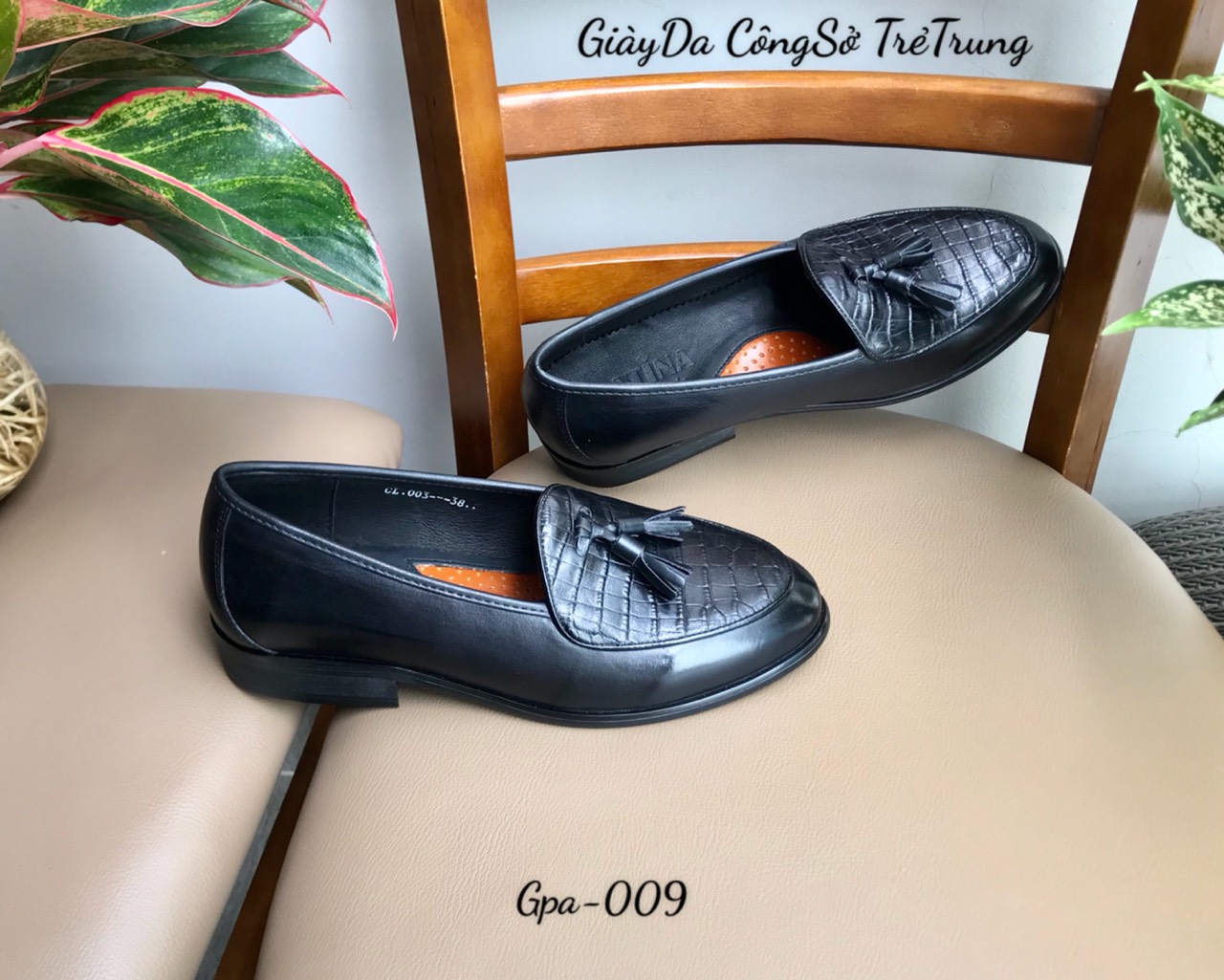 Giày Da Patina Hàn Quốc
