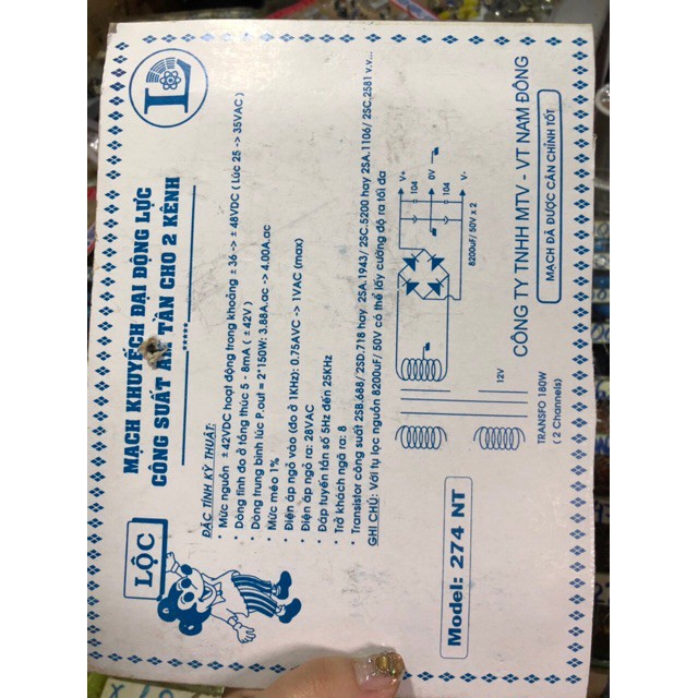 [VN] Mạch công suất Ampli 300W Lộc