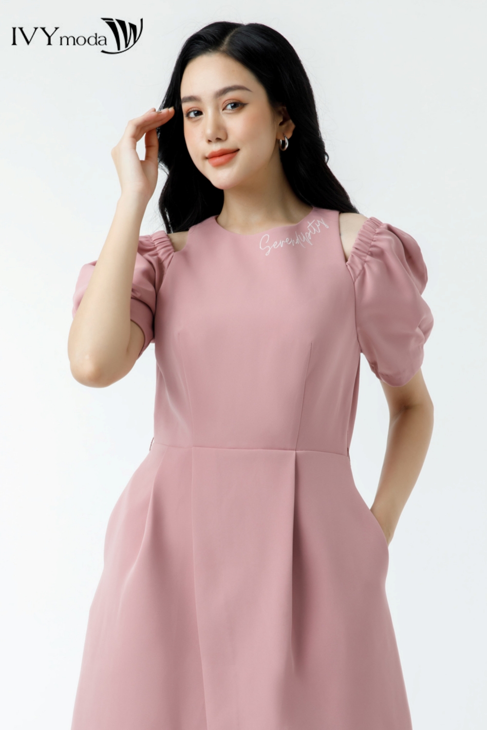 Đầm xếp Serendipity IVY moda MS 48B9296