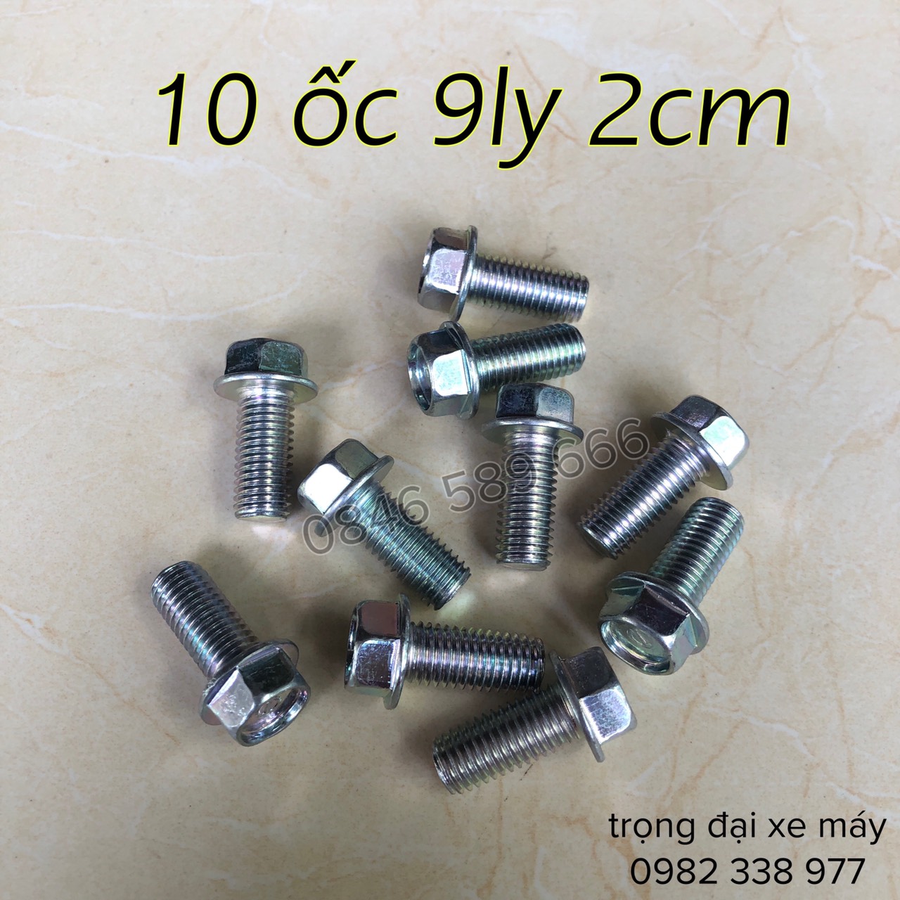 Ốc 9ly 2cm Sử Lý Chờn Ren Gác Chân Xe Máy