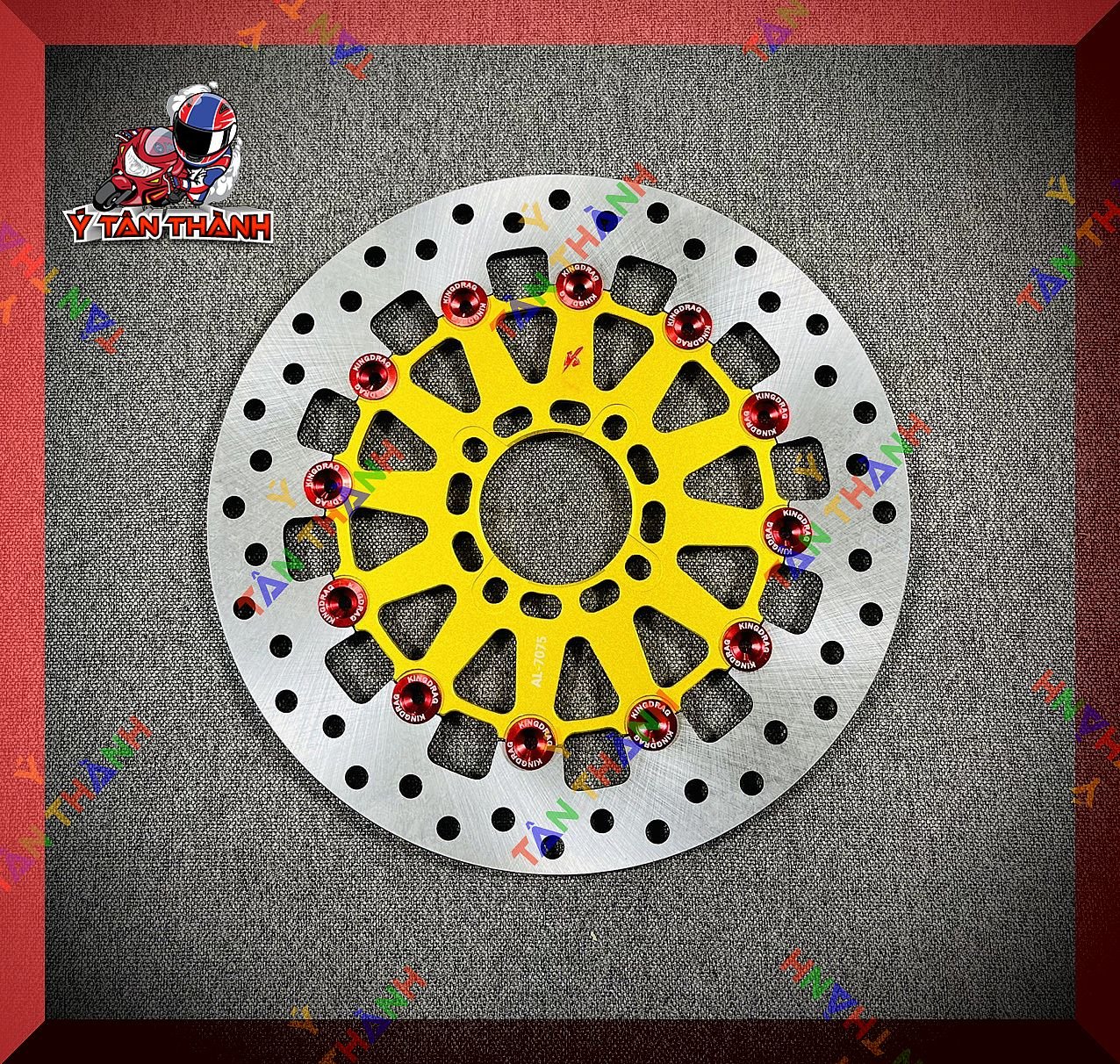 Đĩa thắng King Drag 267mm 12 long đền ĐỎ MS14