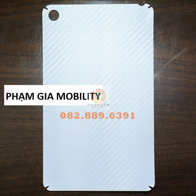 Miếng dán mặt lưng skin carbon Xiaomi Mi Pad 4/ Pad 4 Plus