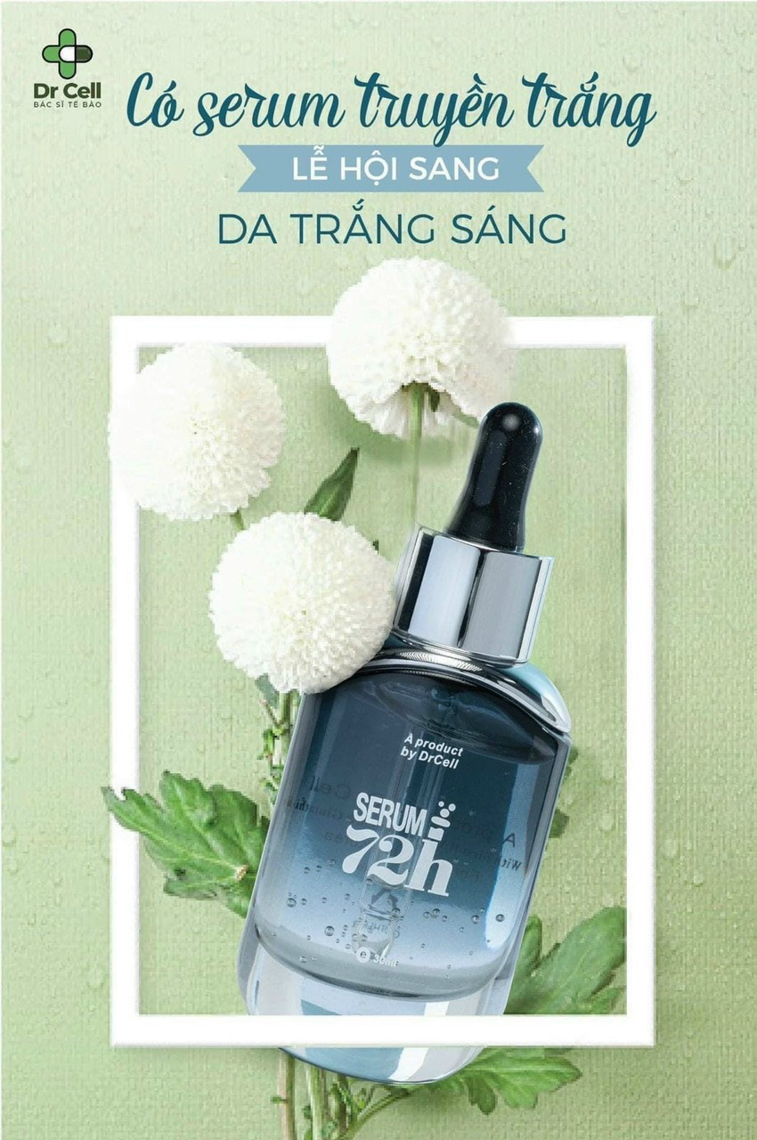 Kèm quà 🎁+ Serum 72h Dr Cell (30ml) - Serum Trắng Da Căng Bóng