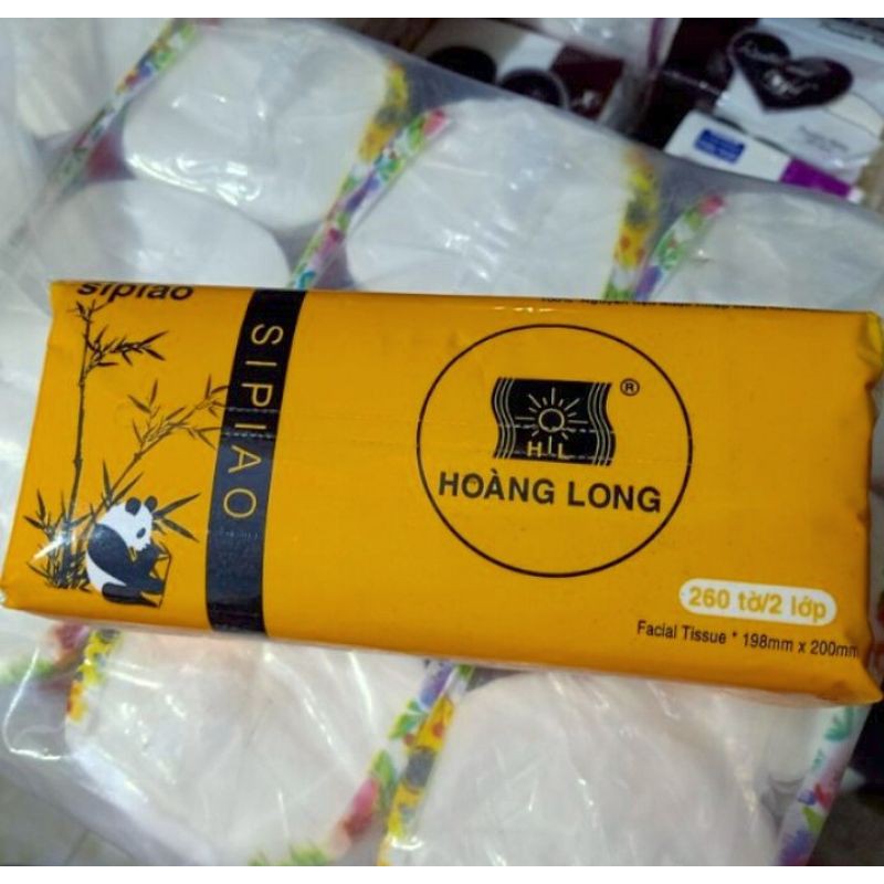 Giấy rút Sipiao Hoàng Long dài 260 tờ/2 lớp
