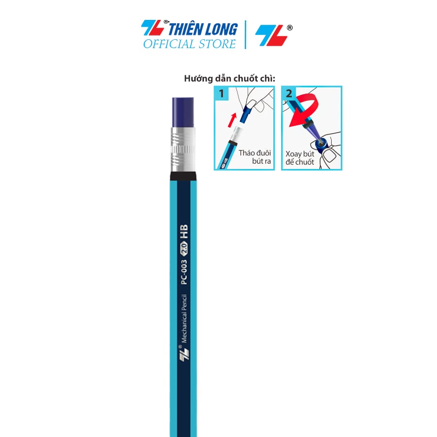 Bút chì bấm Mechanical Thiên Long PC-003 2mm