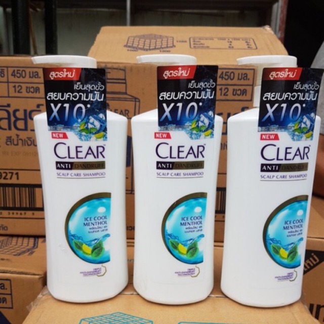 Dầu Gội clear Bạc Hà 480ml ( 4 màu shop giao ngâu nhiên)