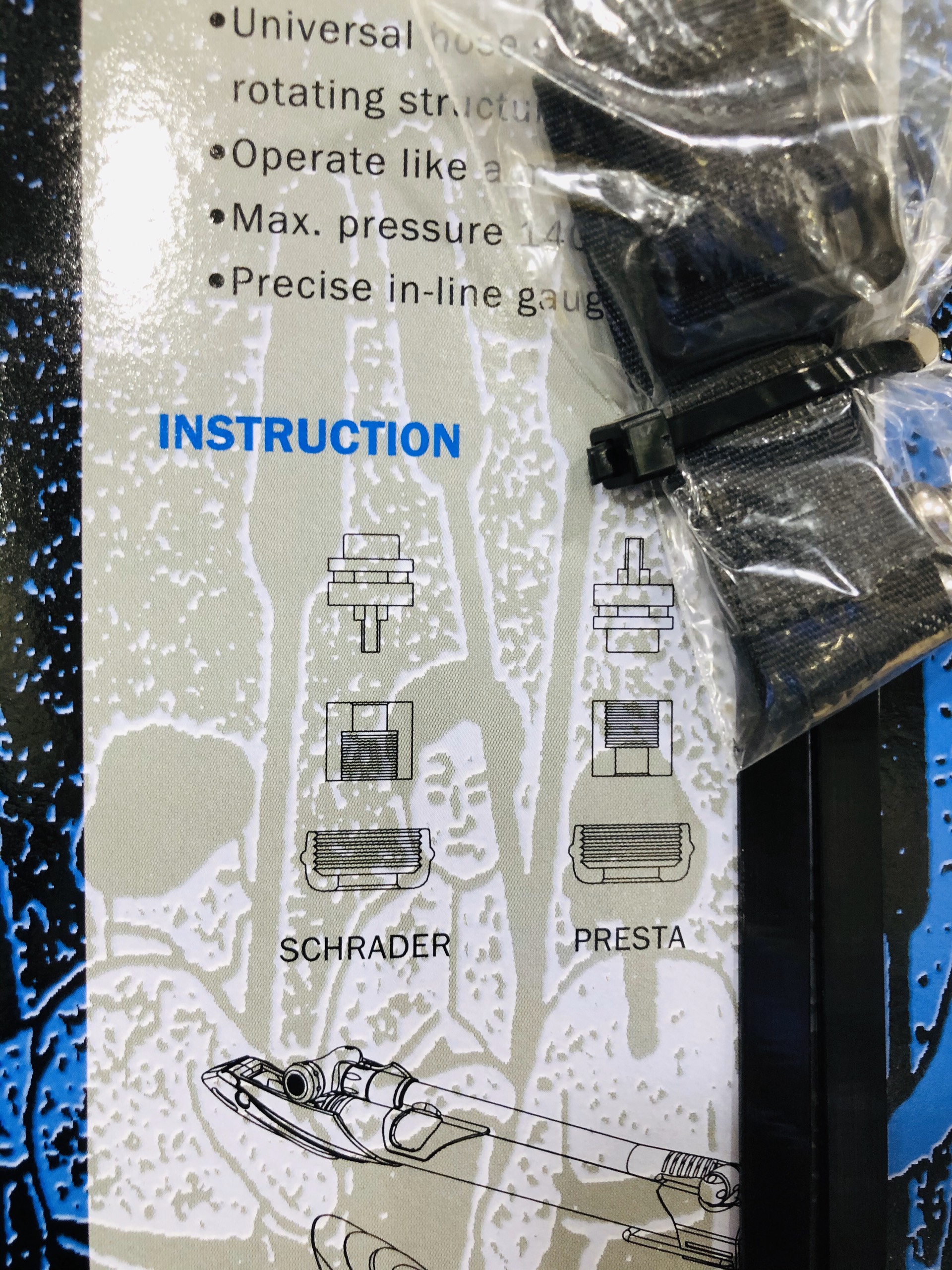 Bơm xe đạp Mini Giyo GM-71 Có Đồng Hồ