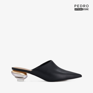 PEDRO - Giày cao gót mũi nhọn hở gót thời trang Leather Mules PW1-26220048 thumbnail