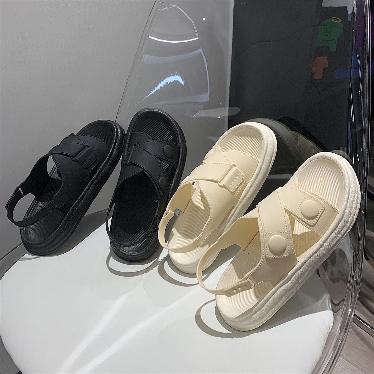 giày s35 dép sandal quay chéo 2020