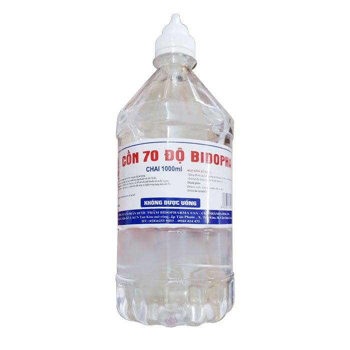 [HCM] Cồn Sát Khuẩn Y Tế BIDOPHA chai 500ml và 1000ml (1 lít)