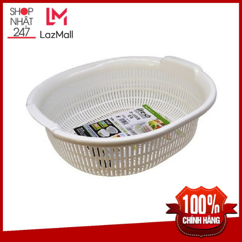Rổ nhựa SANADA 5.3L màu trắng nội địa Nhật Bản