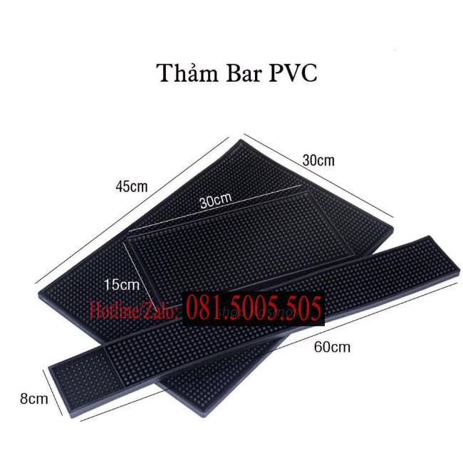 [Sỉ] Thảm Cao Su Quầy Bar kích thước 45x30cm - Thảm bar pha chế