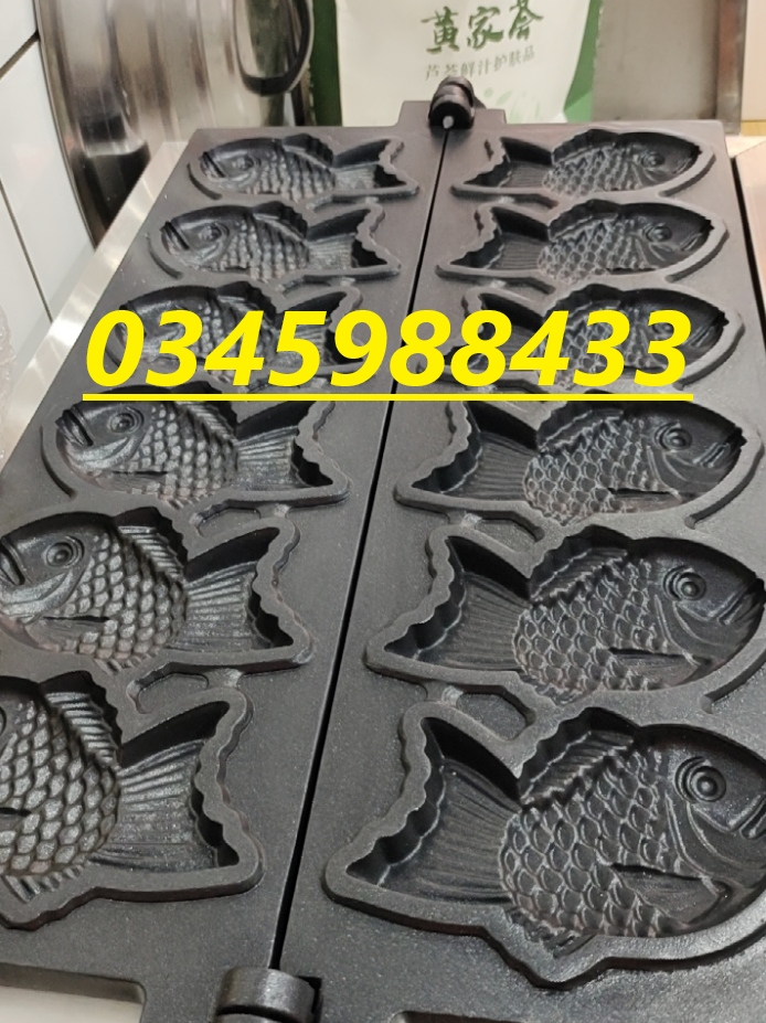 Máy làm bánh cá điện 6 con dài