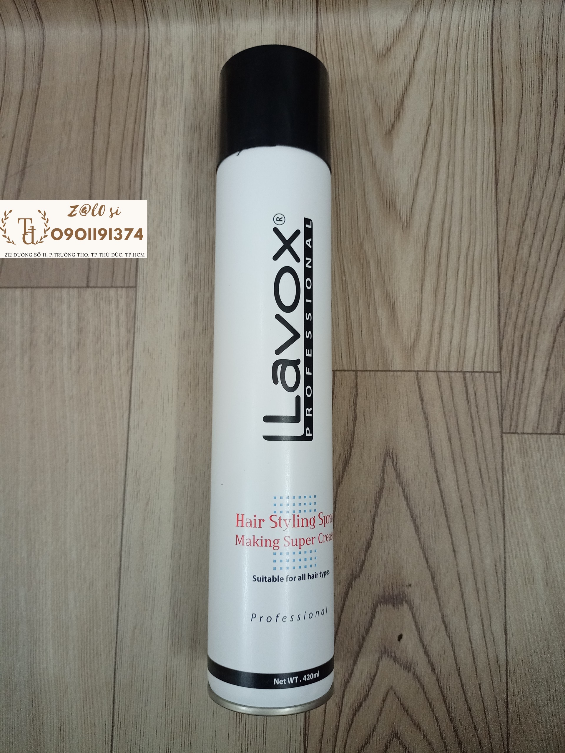 Keo xịt cứng lavox 420ml