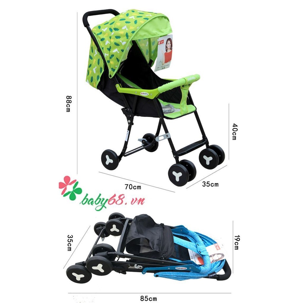 Xe đẩy Seebaby QQ2 du lịch siêu nhẹ