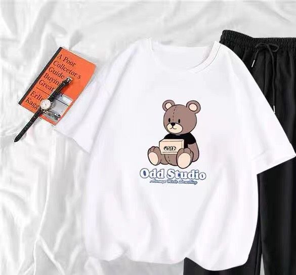 SET ÁO GẤU HONEY BABY KÈM QUẦN BOOM PHÙ HỢP ĐI HỌC, ĐI CHƠI (CÓ LẺ ÁO)
