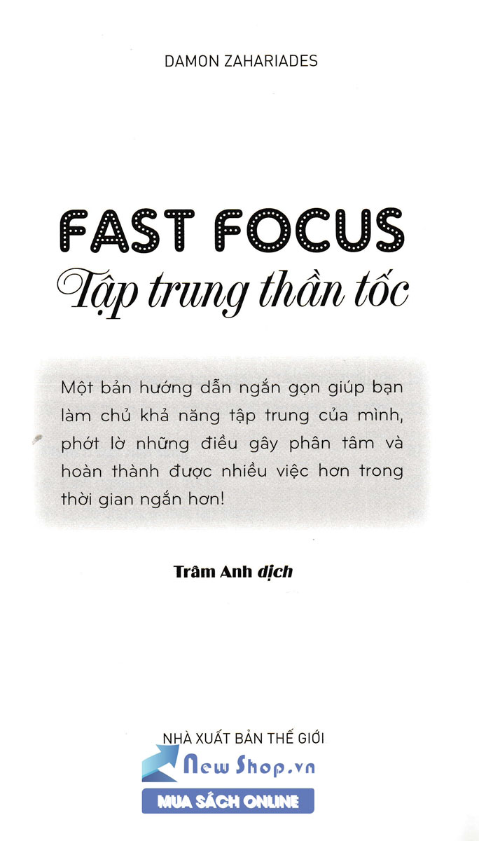 Sách Tập Trung Thần Tốc - Newshop