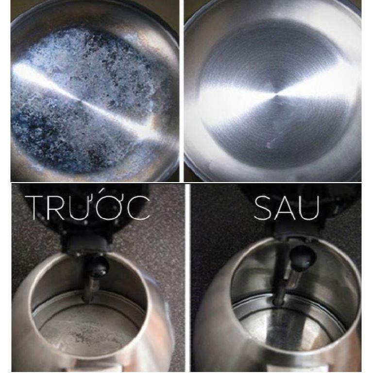 Bột tẩy cặn ấm siêu tốc, máy pha cà phê Denkmit nội địa Đức - Set 2 gói x25g