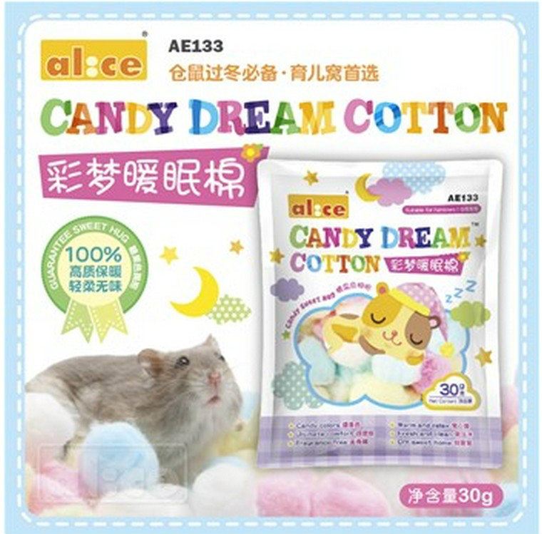 bông gòn candy dành cho hamster, sóc, fat tail, nhím,... - T3 PETS SHOP