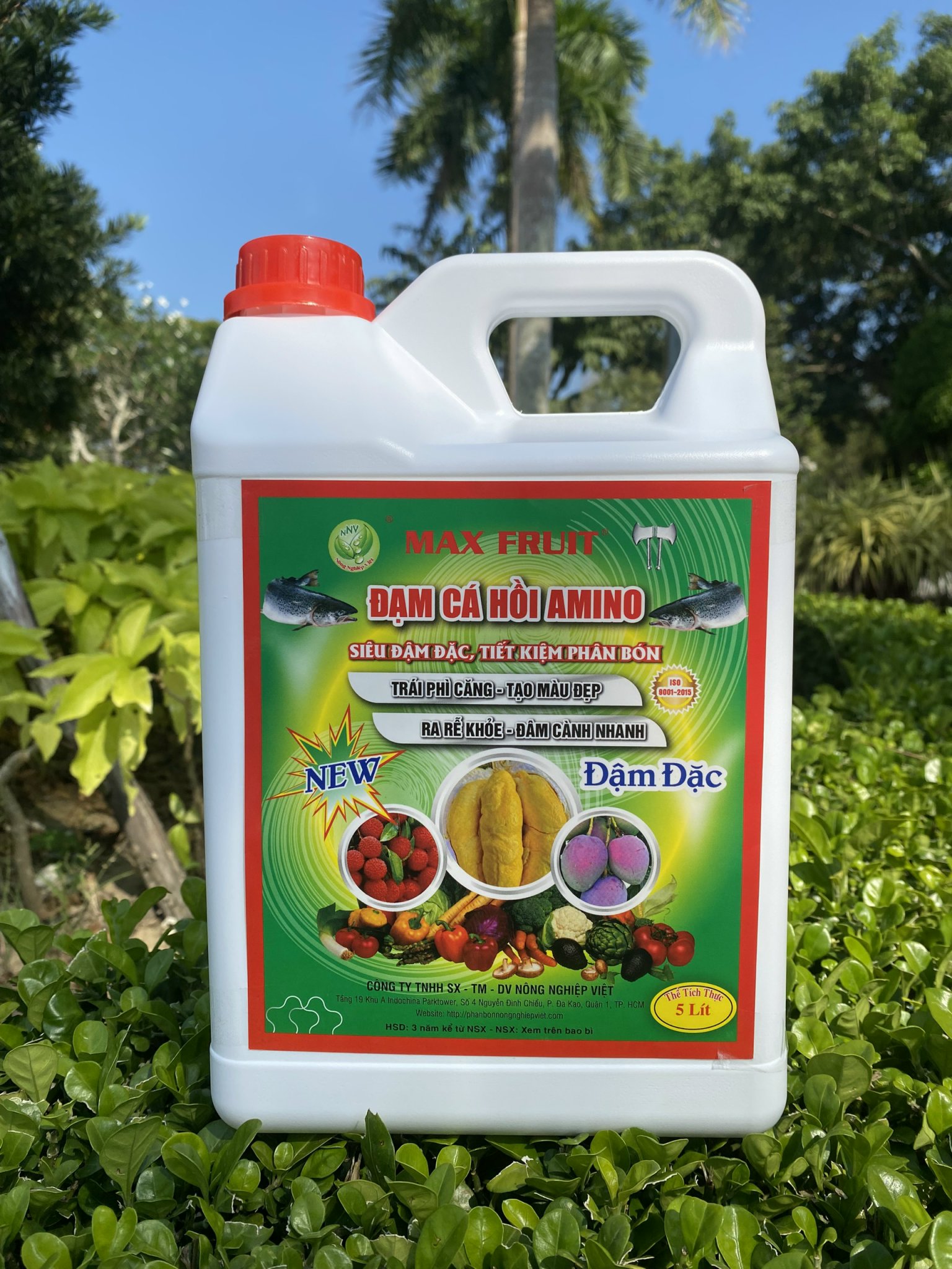 Phân Bón Đạm Cá Hồi Can 5 Lít