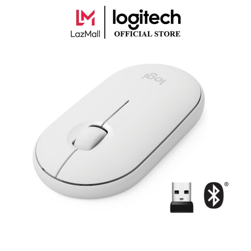 Bảng giá Chuột không dây Logitech Pebble M350 - Kết nối Bluetooth hoặc đầu thu 2.4 GHz, Yên tĩnh, Thiết kế mỏng gọn, Không tiếng click dành cho Laptop, Notebook, PC và Mac Phong Vũ