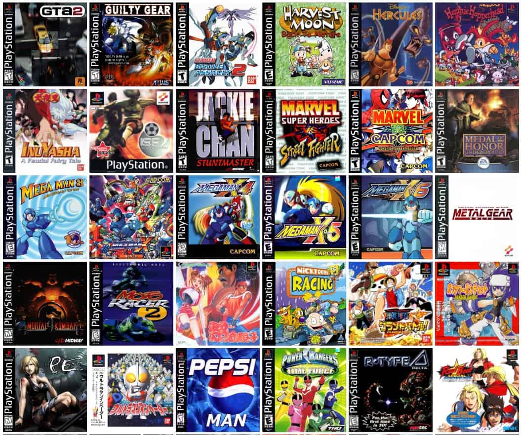 bộ 11 game ps1 tự chọn