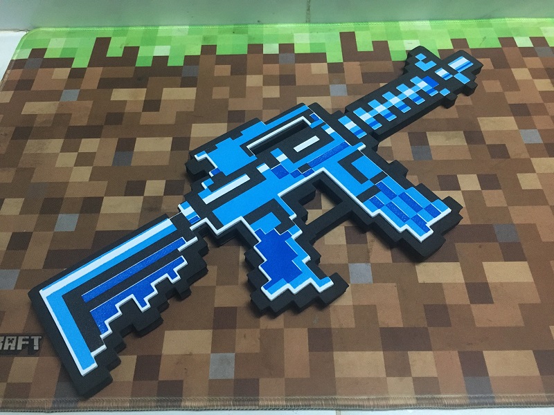[HCM]Đồ chơi minecraft Sung máy kim cương