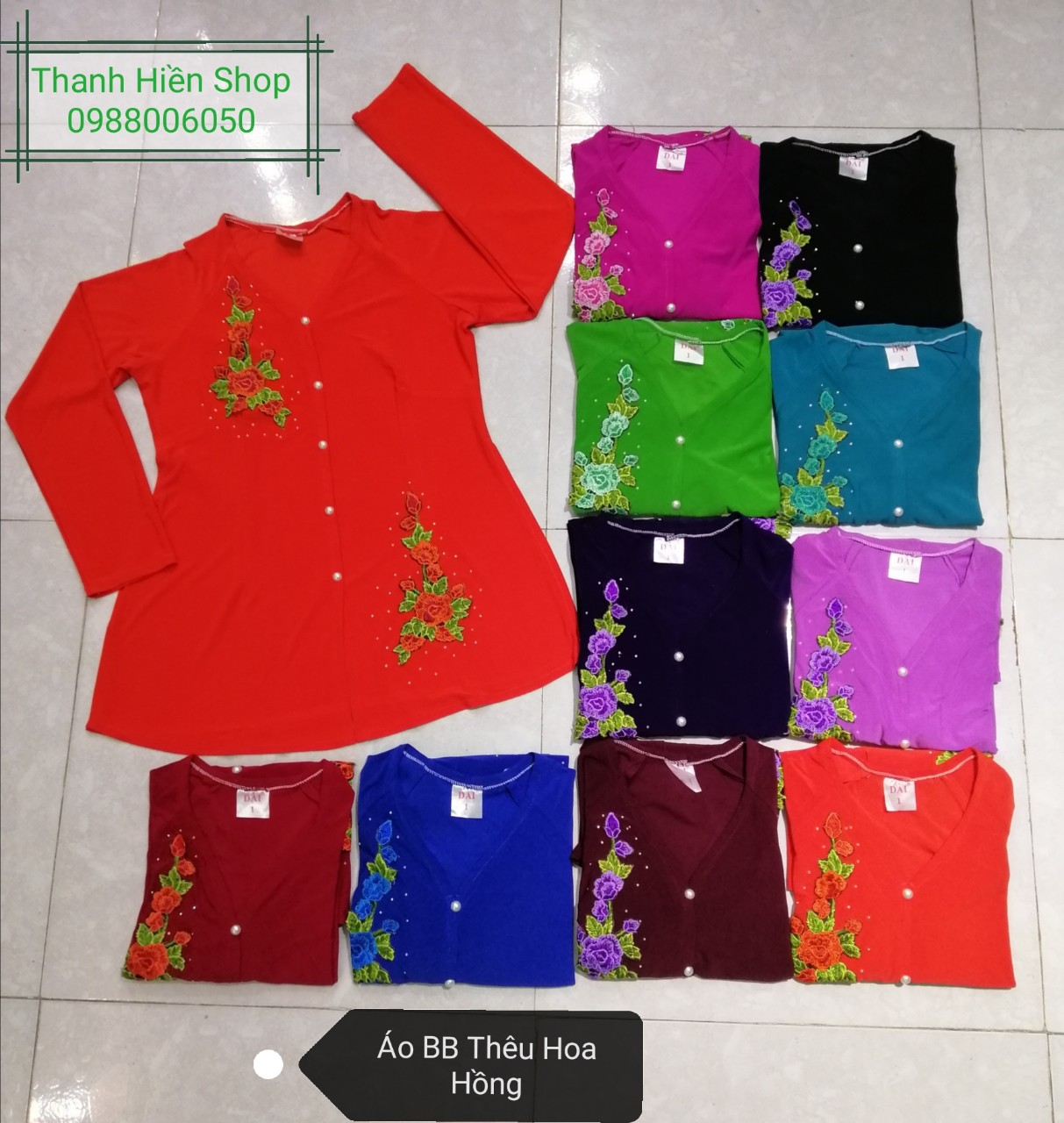 Áo Bà Ba Màu Trơn_AM1 - Áo Lẻ (Không Quần)