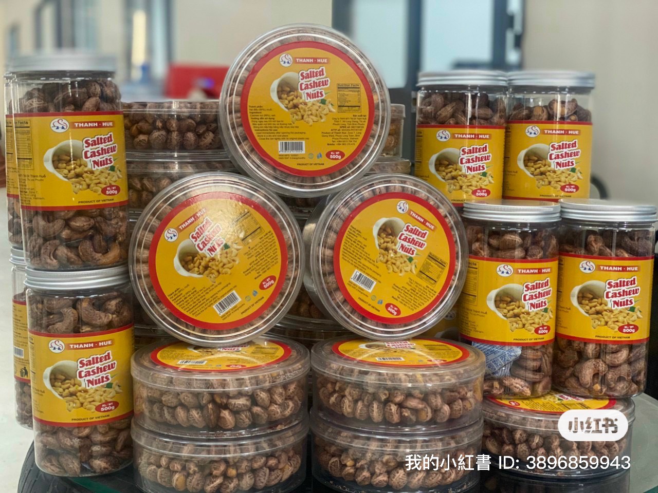 Hạt Điều Rang Xếp Hoa Hộp 500gram