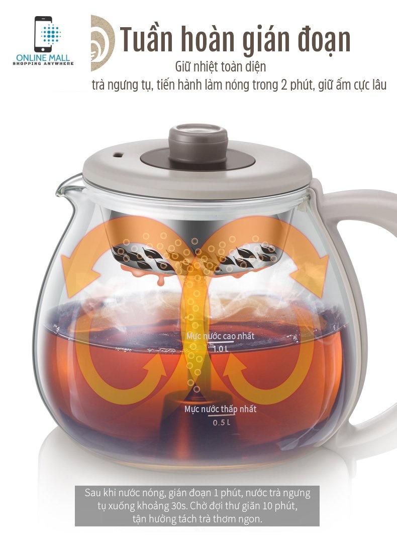 Online Mall- Máy pha trà hơi nước tự động gia dụng