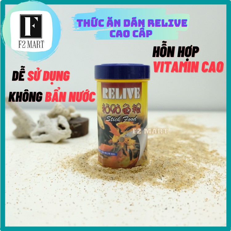 Thức ăn dán kính relive cho cá cảnh