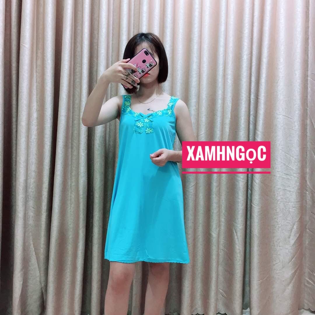 Đầm - đầm ngủ thun lạnh kiểu bản to