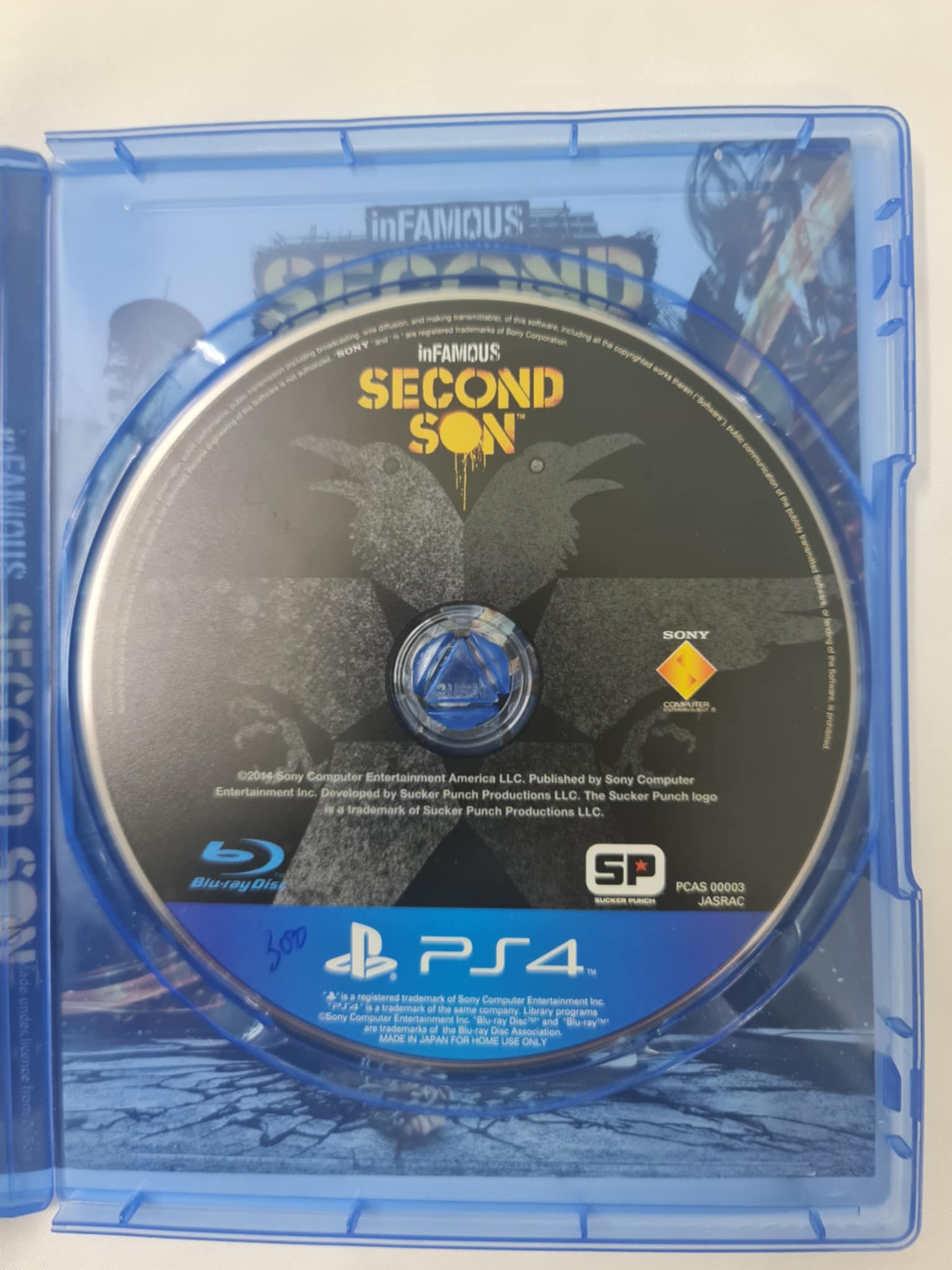 Đĩa game PS4 inFamous Second Son.