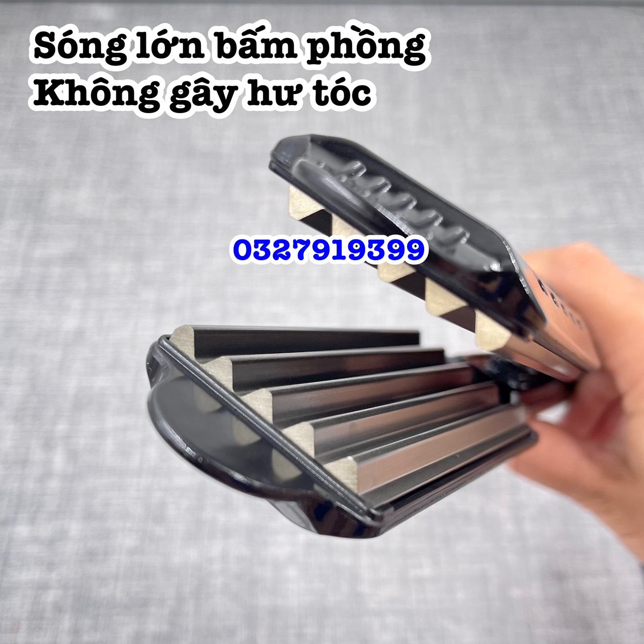 HQ 289 Máy bấm tóc bản lớn chất liệu cao cấp an toàn 5 mức chỉnh nhiệt bề mặt tiếp xúc lớn dây xoay 360 độ thiết kế gọn nhẹ màu hồng & đen công suất 45W-80W bảo hành 03 tháng