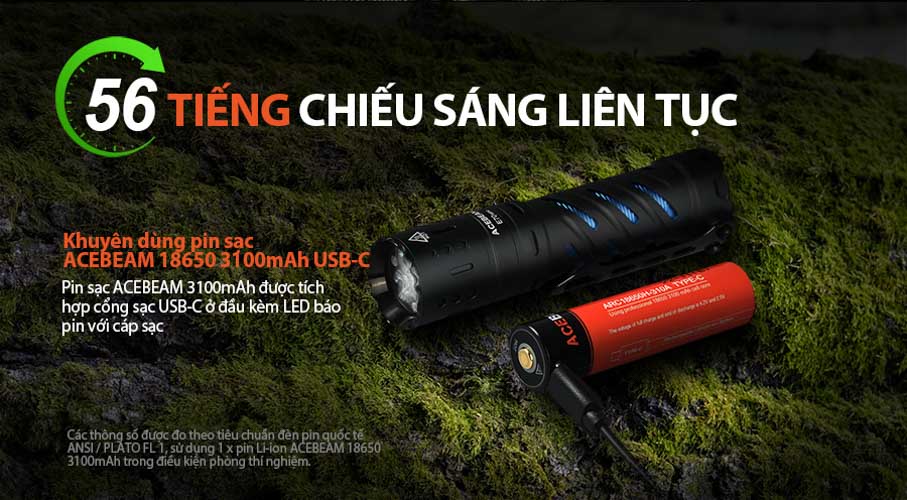 Đèn pin ACEBEAM E70 Mini độ sáng 2000 lumen chiếu xa 153m (CRI90)