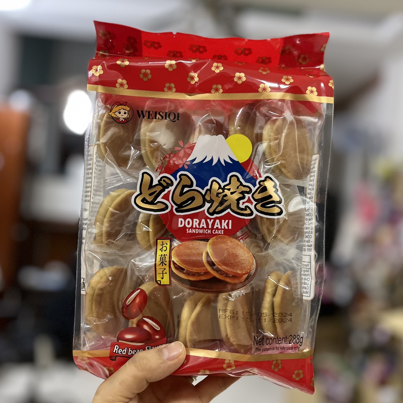 Bánh rán Doremon đậu đỏ & khoai môn công nghệ Nhật Bản 320g