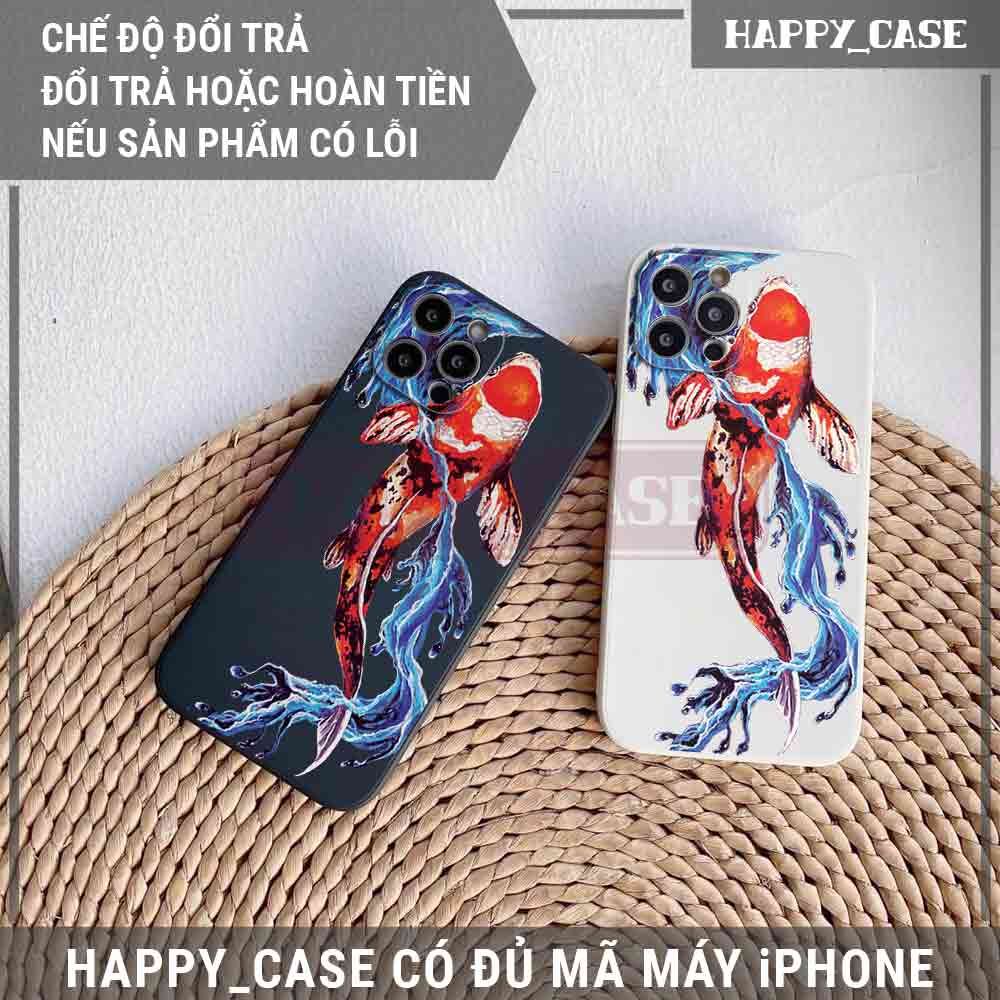 Ốp iPhone SN2182 Hình Cá Sóng Nhật Chống Sốc iPhone Happy Case