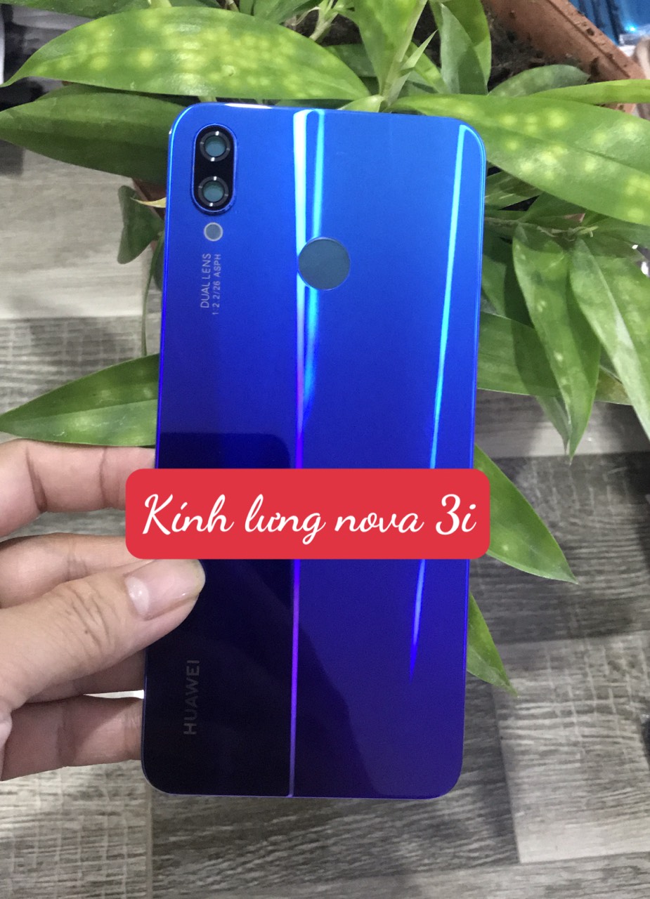 Nắp lưng bằng Kính Huawei Nova 3i (bằng kính kèm kính camera )